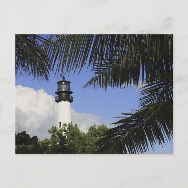Bill Baggs Cape Florida Lighthouse, Bill Baggs 2 Postkarte (Vorderseite)