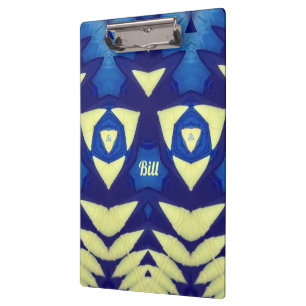 BILL ~ Blau und Creme Klemmbrett