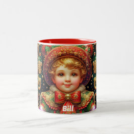 BILL~ CHRISTMAS KIND ~ ZWEIFARBIGE TASSE