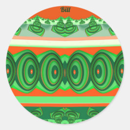 BILL ~ CHRISTMAS ~ RUNDER AUFKLEBER