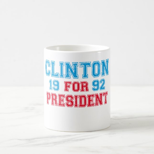 Bill Clinton 1992 Kaffeetasse (Mittel)