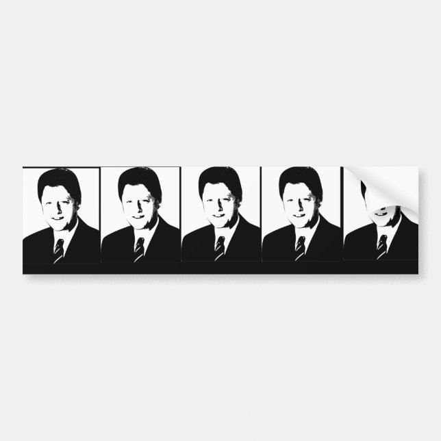 Bill Clinton, 42. Präsident der US Autoaufkleber (Vorne)