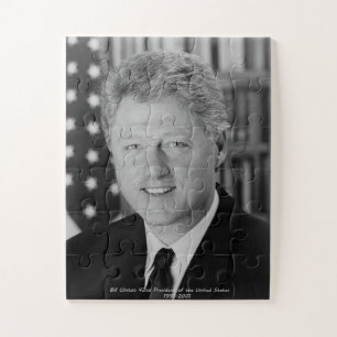 Bill Clinton 42. Präsident der Vereinigten Staaten Puzzle