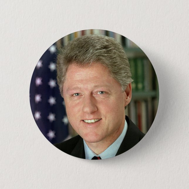 Bill Clinton Button (Vorderseite)