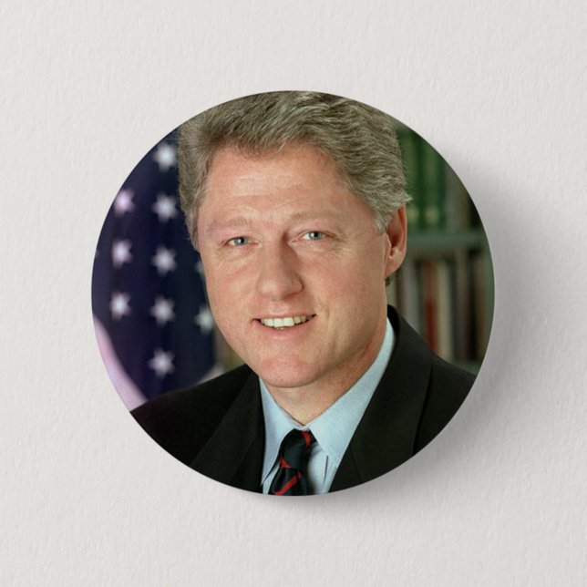 Bill Clinton Button (Vorderseite)