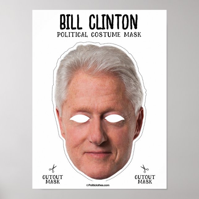 Bill Clinton Costume Mask Poster (Vorne)