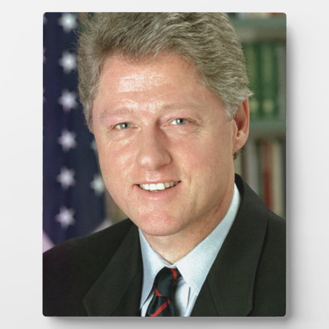 Bill Clinton Fotoplatte (Vorderseite)