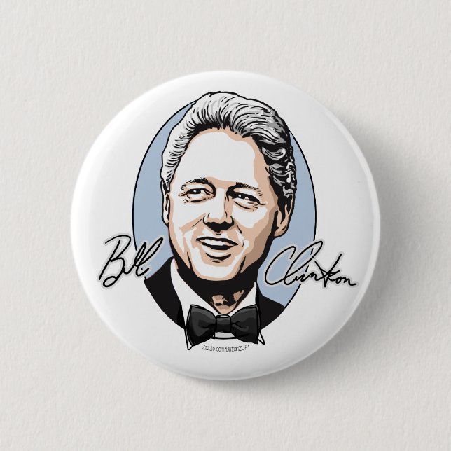 Bill Clinton für ersten Herr-Knopf Button (Vorderseite)