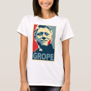 Bill Clinton - Herumtasten: OHP Damen-Spitze T-Shirt