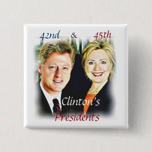 Bill Clinton & Hillary Clinton_ Button