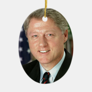 Bill Clinton Keramikornament