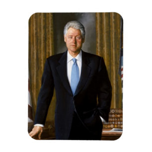 Bill Clinton Offiziell Portrait Magnet
