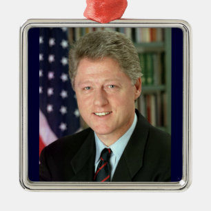 Bill Clinton Ornament Aus Metall