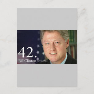 Bill Clinton Postkarte