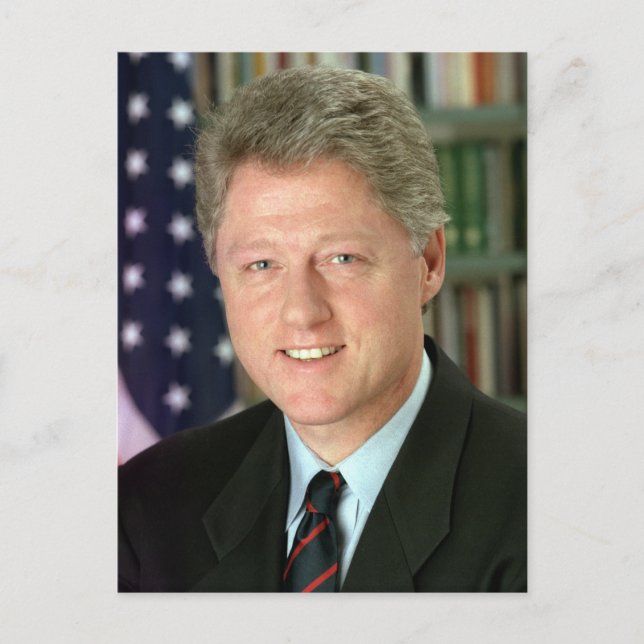 Bill Clinton Postkarte (Vorderseite)