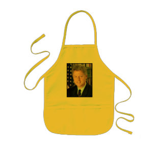 Bill Clinton Präsidentenporträt Kinderschürze