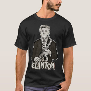 Bill Clinton Saxophon 90er Original Fan Art 1 T-Shirt