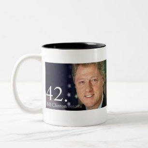 Bill Clinton Zweifarbige Tasse