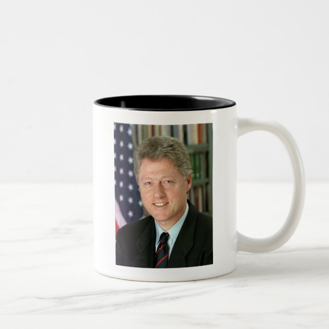 Bill Clinton Zweifarbige Tasse (Rechts)