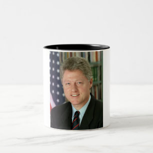 Bill Clinton Zweifarbige Tasse