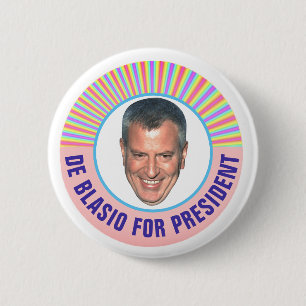 Bill de Blasio für Präsidenten 2020 Button