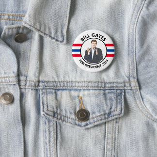 Bill Gates für Präsident 2024 Button