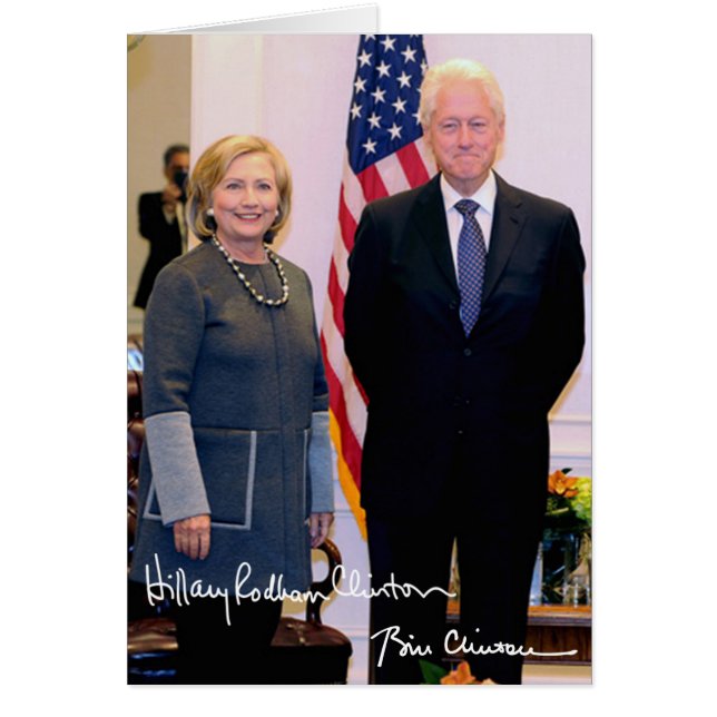 Bill & Hillary Clinton (Vorne)