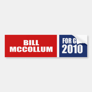 BILL MCCOLLUM FÜR GOUVERNEUR AUTOAUFKLEBER