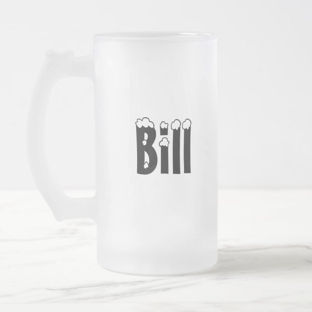 Bill-Name Art-Mattierte Tasse (Links)