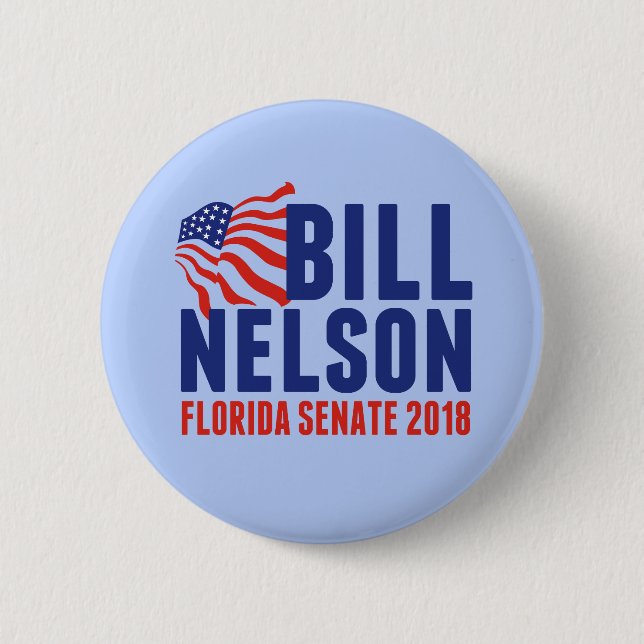 Bill Nelson für den Senator von Florida 2018 Button (Vorderseite)