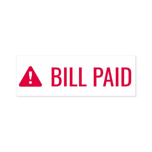 "BILL PAID" und "Alert Icon Rubber Briefmarke" Permastempel (Design)