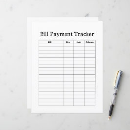 BILL PAYMENT TRACKER FLYER