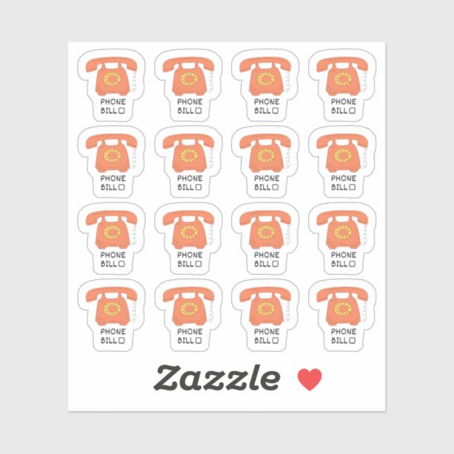 Bill Planner-Utility Bill Tracker Planer Aufkleber (Blatt)