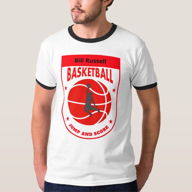 Bill Russell BASKETBALL T-Shirt (Vorderseite)