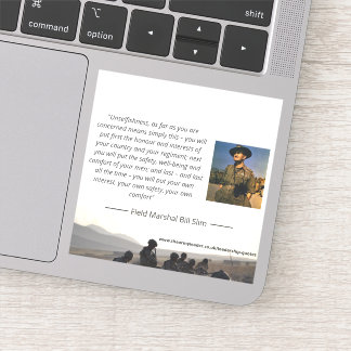 Bill Slim Aufkleber "Unseligkeit"