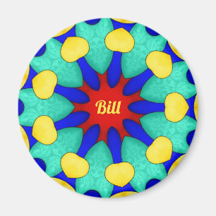 BILL ~ Stark Red Green Yellow ~ Atemberaubendes De Magnet