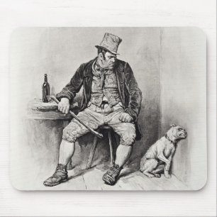 Bill Sykes und sein Hund, von 'Charles Dickens: Mousepad