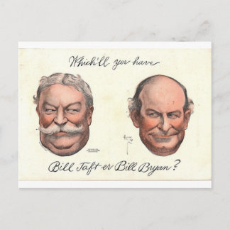 Bill Taft er Bill Bryan? Postkarte