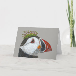 Bill the Atlantic Puffin Grußkarte Karte
