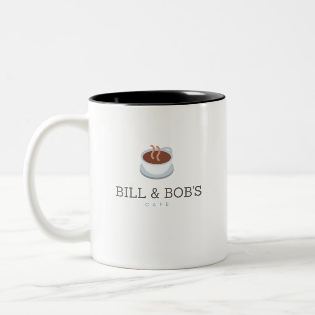 Bill und Bob Cafe - Erholung Emotionale Sobribie Zweifarbige Tasse (Links)