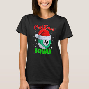 Billard 14 Ball Christmas Squad Pool Balls Billi T-Shirt
