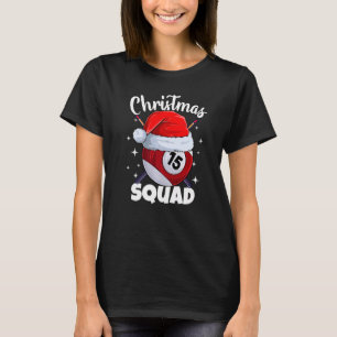 Billard 15 Ball Christmas Squad Pool Balls Billi T-Shirt
