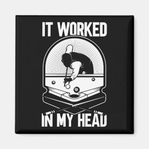 Billard 8 Ball Es funktionierte mein Head Pool Pla Magnet