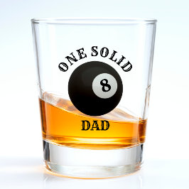 Billard 8 Ball One Solid Vater Vatertag Schnapsglas