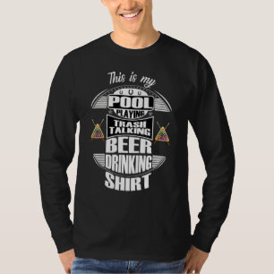 Billard 8 Ball Pool Player Sarcasm Novelty Spaß T-Shirt