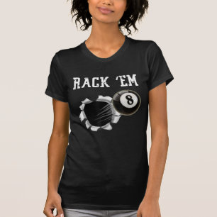 Billard 8 Ball Rack Em T-Shirt