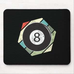 Billard 8 Ball Retro-Liebe für den Sportbillard Mousepad
