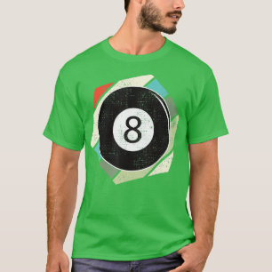 Billard 8 Ball Retro-Liebe für den Sportbillard T-Shirt