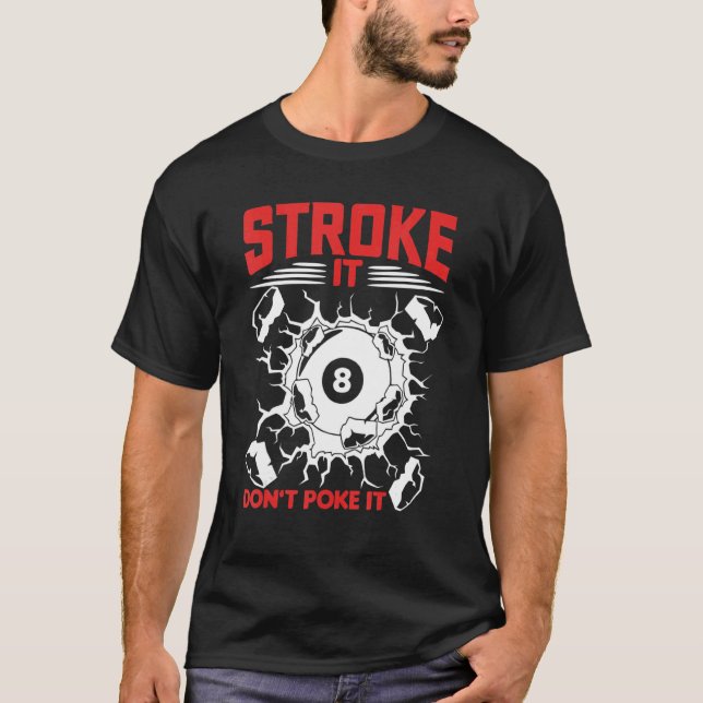Billard 8 Ball T-Shirt (Vorderseite)