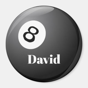 Billard, 8-Ball-Vorlage Magnet
